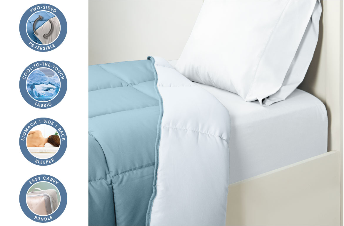 Cool Sleep - Cool-to-the-touch Fabric - Bedding Set - EverRest Live Better