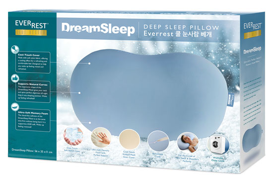 DreamSleep Deep Sleep Memory Foam Pillow - TR-123 - Ultra-Soft Memory Foam Pillow - EverRest Live Better