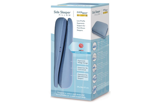 Side Sleeper Pillow - Adjustable Wedge Pillow - Two Low Profile Wedge Pillows - Ergonomic Wedge Shape Pillow - Face-down sleeper pillow - Cool cover Pillow - Cool and Soft Pillow - adjustable Height Pillow - EverRest Live Better Pillow