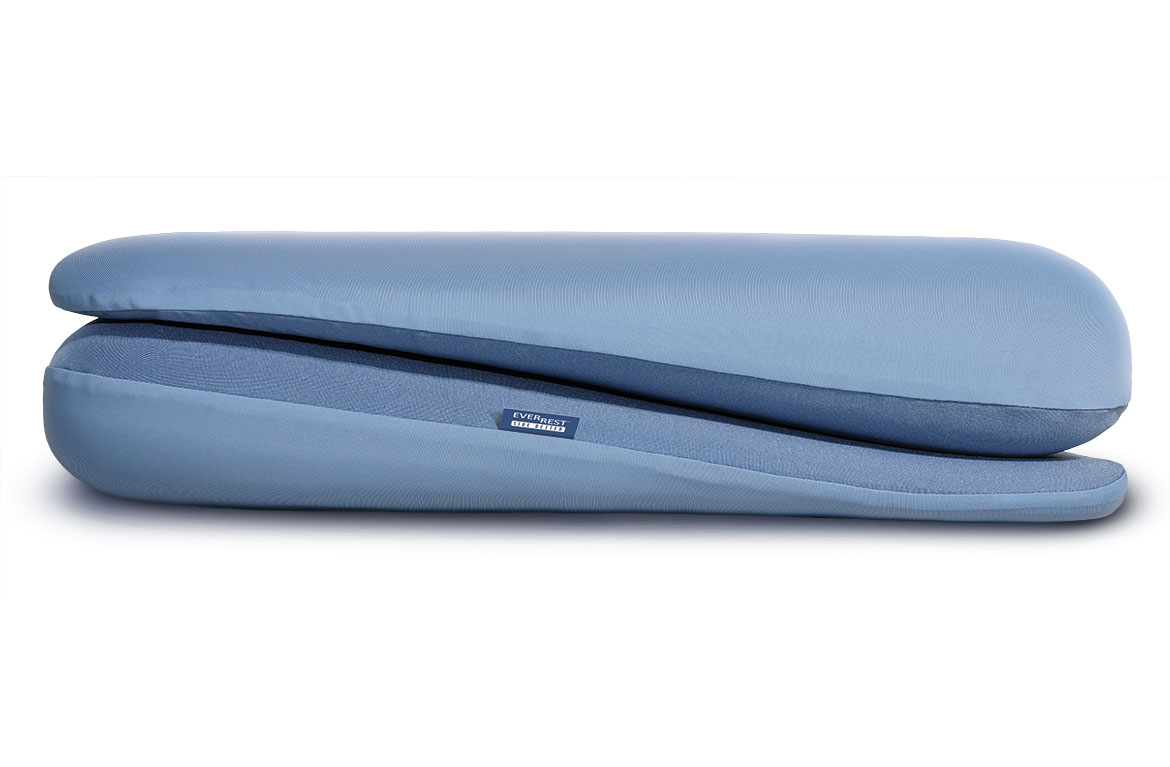 Cool to the Touch Pillow – Ergonomic Wedge Pillow – Adjustable Two Low Profile Wedge Pillow – Arm Relief Design – Use Together or Separate – Adjustable Height and Angle Pillow – EverRest Live Better